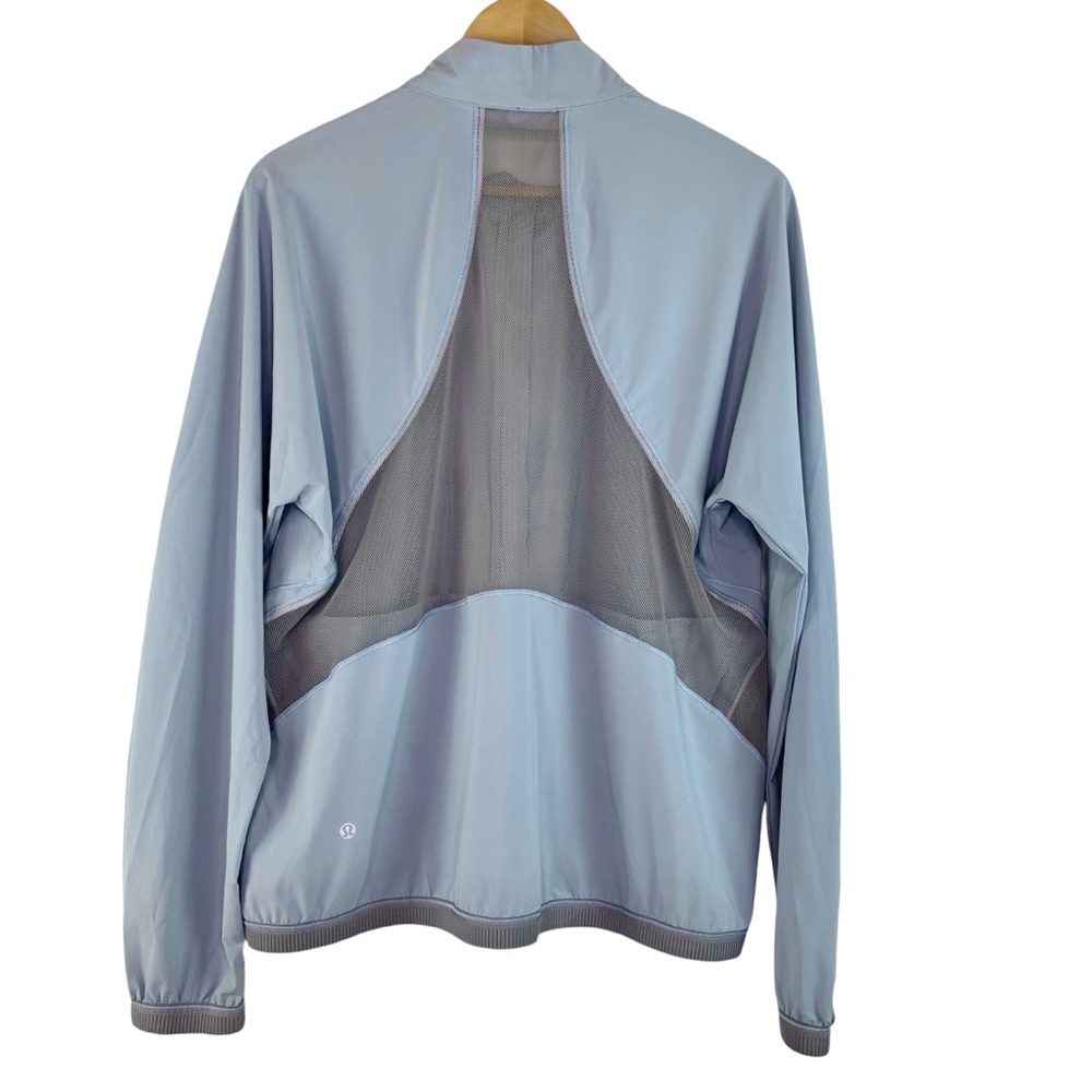Lululemon Grey Blue Breeze In Full Zip Jacket - Picture 8 of 9